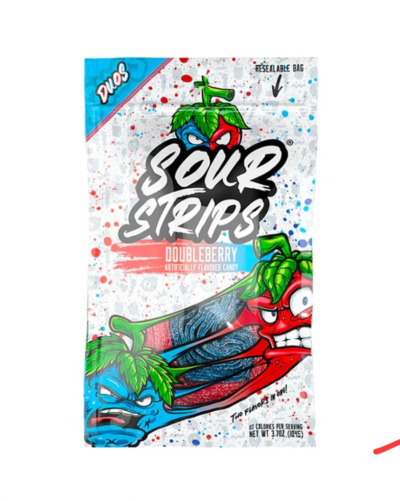Sour strips candy