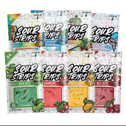 Sour strips candy