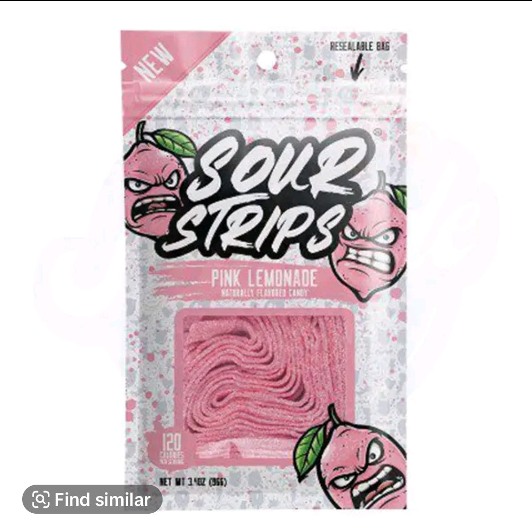Sour strips candy