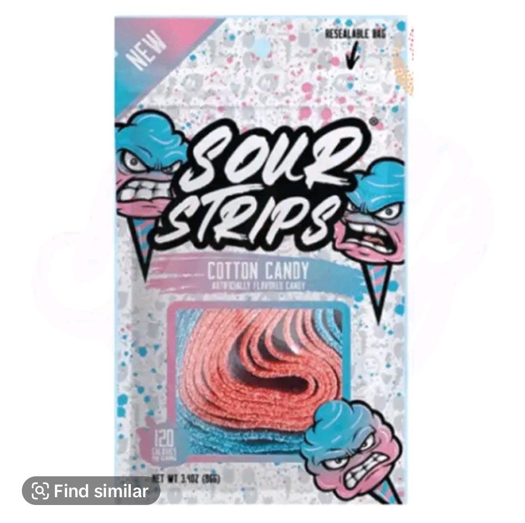 Sour strips candy