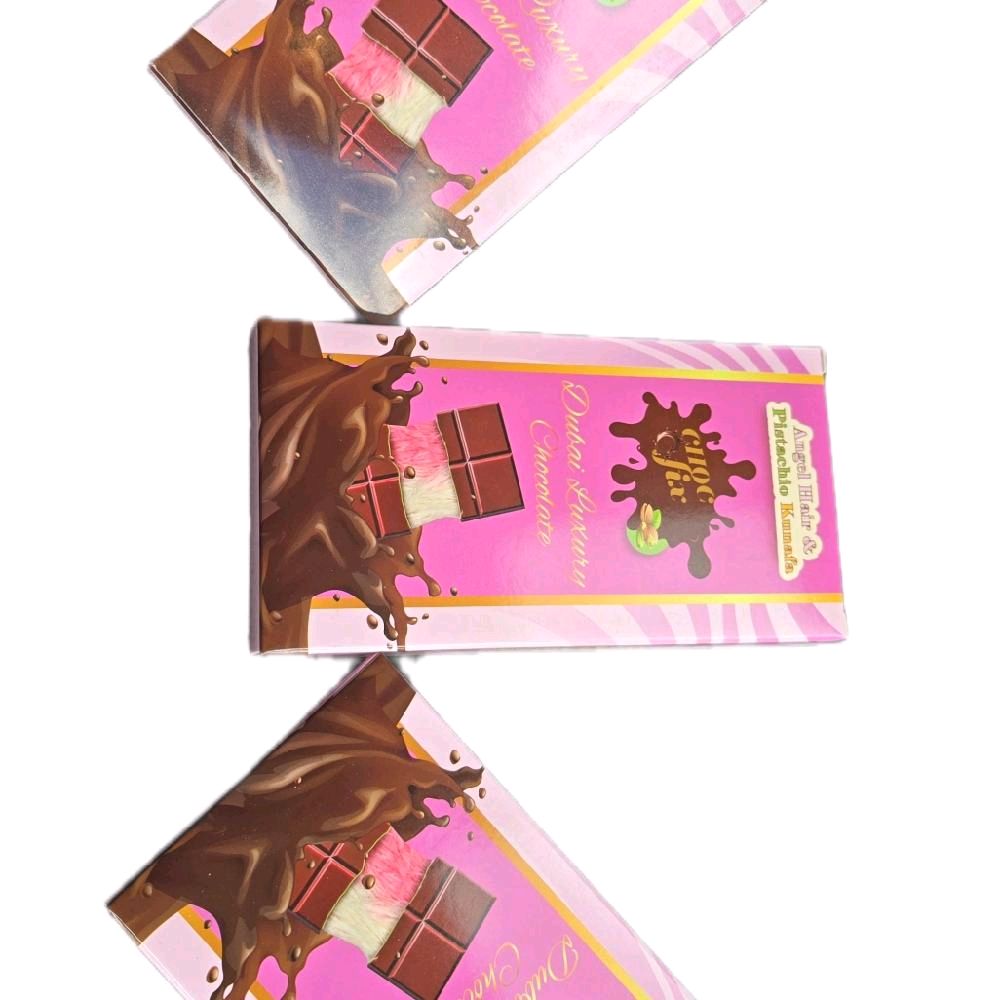 ANGEL HAIR Viral Dubai Chocolate - Viral Dubai Chocolate Pistachio & Kunafa Chocolate Bar 200g
