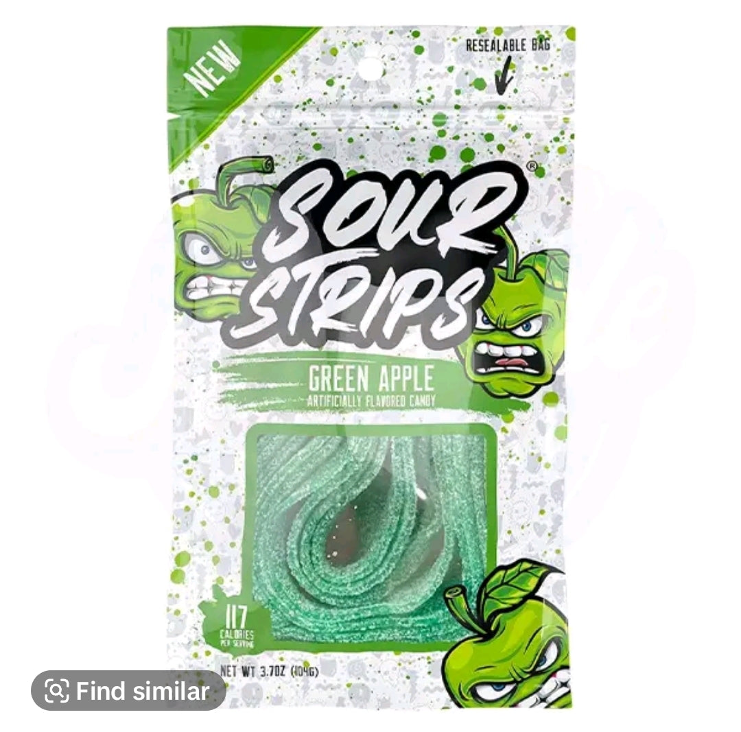 Sour strips candy