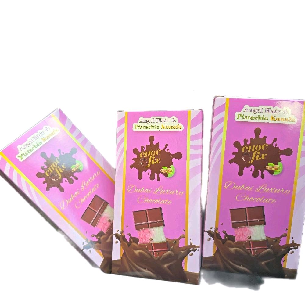 ANGEL HAIR Viral Dubai Chocolate - Viral Dubai Chocolate Pistachio & Kunafa Chocolate Bar 200g